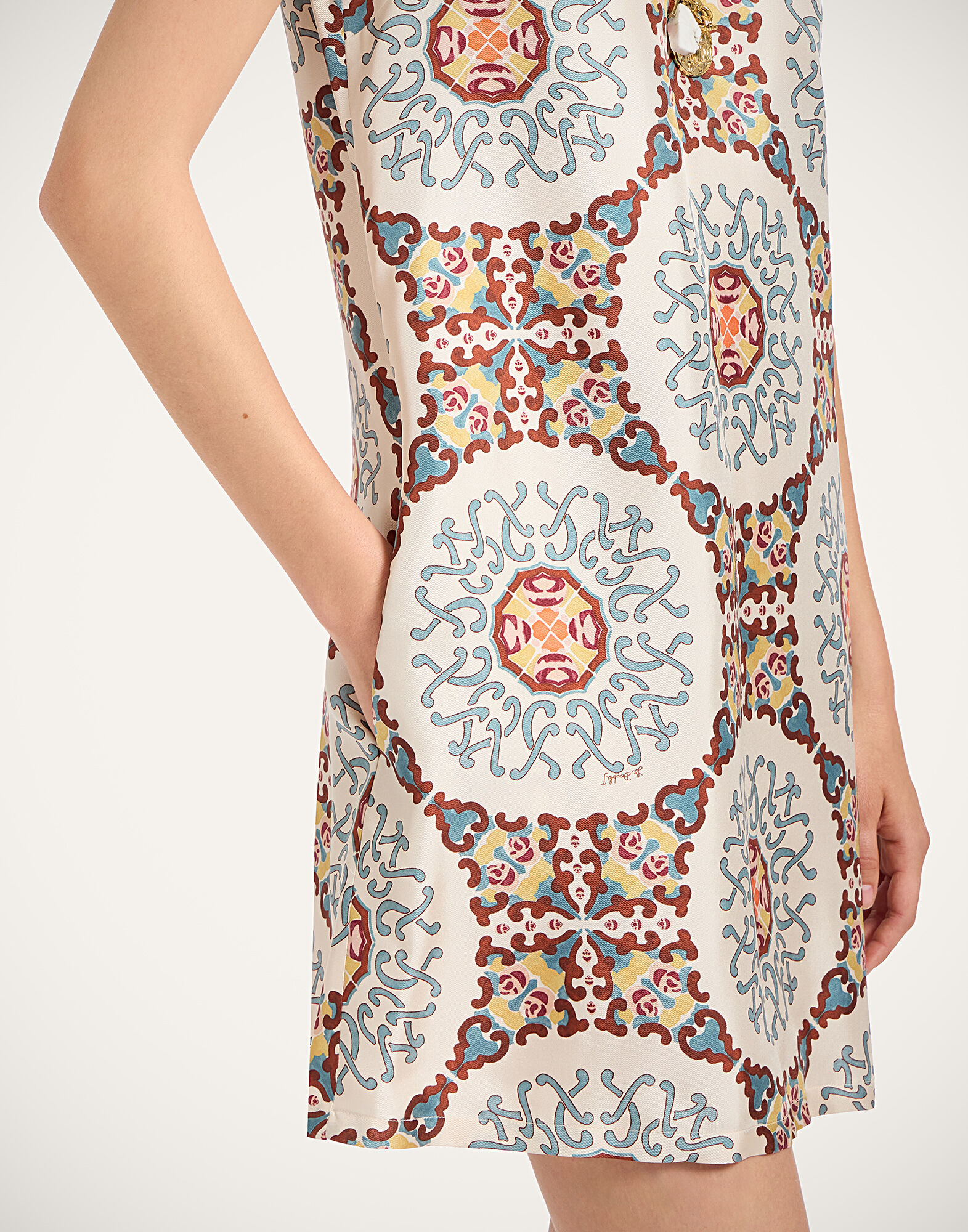 La DoubleJ Mini Swing Dress Ballata Ivory DRE0159SIL001BAL01WH04