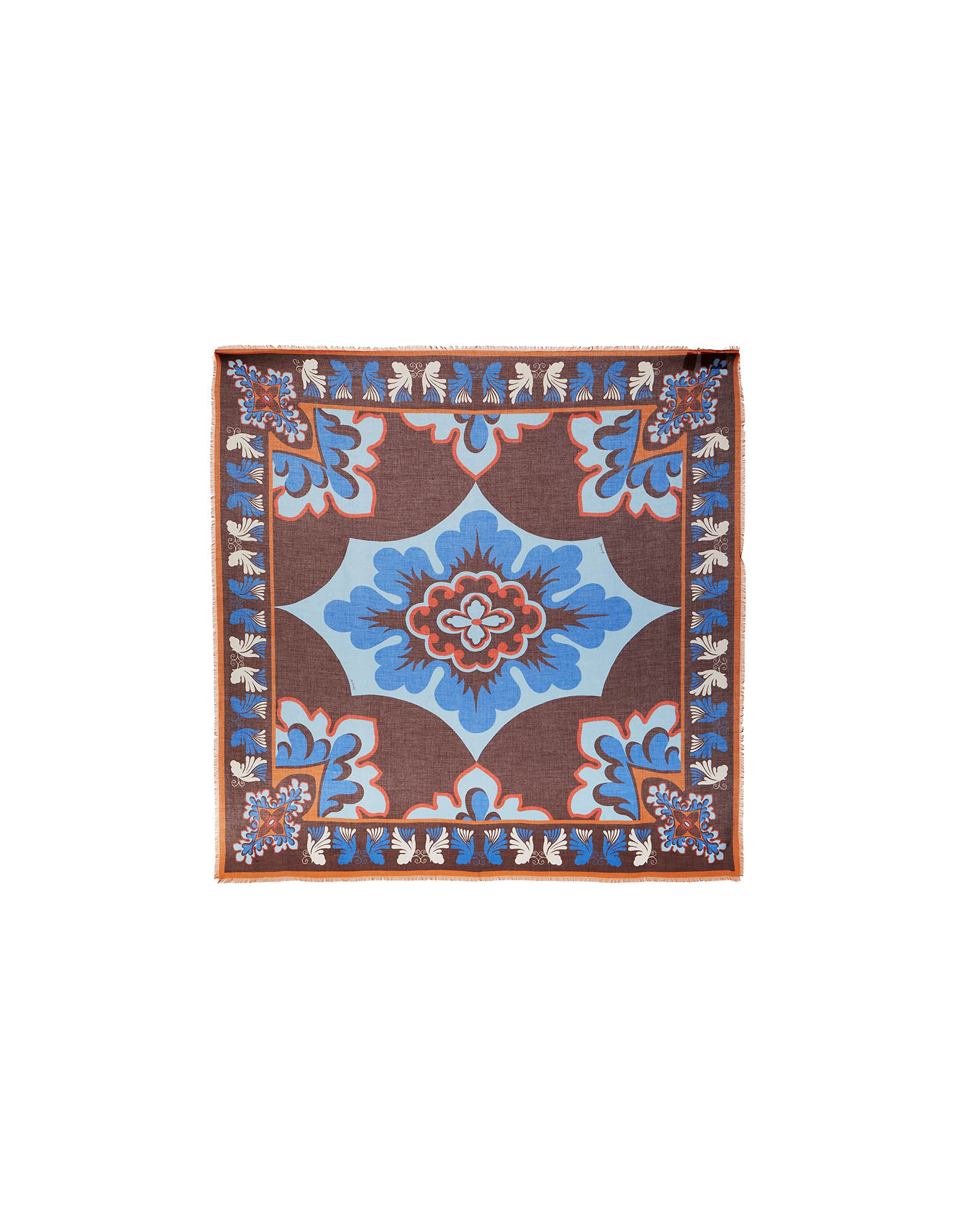 La DoubleJ Foulard 140 Palazzo Light Blue SCA0060MOS001PAL05BU01