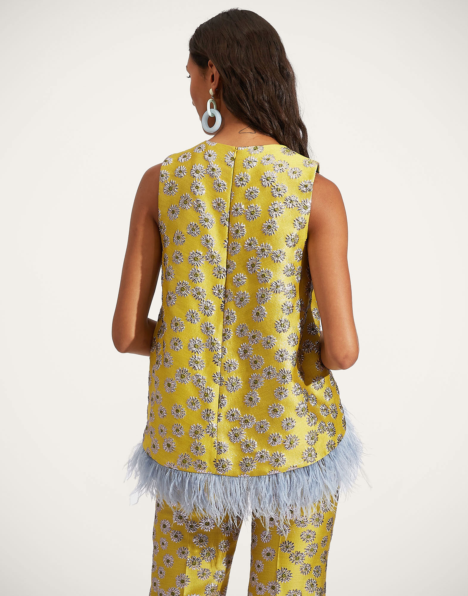 La DoubleJ La Scala Top (With Feathers) Margarita TOP0013JAC039MGT0001