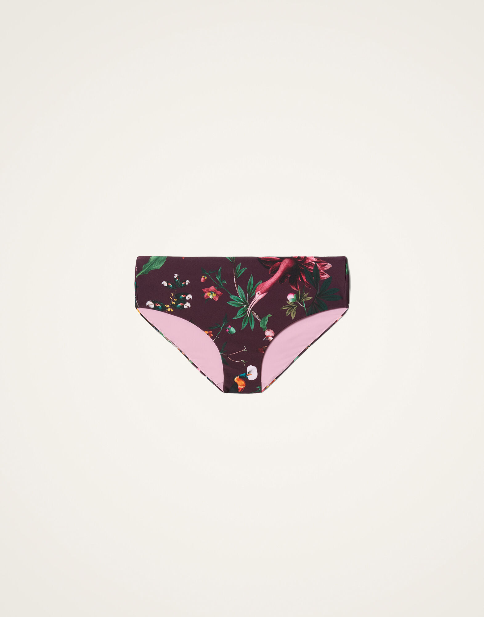 La DoubleJ Boy Brief Zooflora Mini Burgundy SWI0030LYC001ZOF05RE02