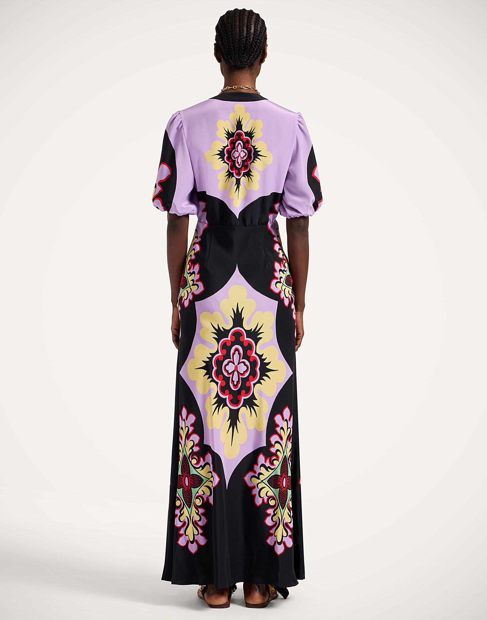 La DoubleJ Marlene Dress Palazzo Plac&eacute;e Lilac DRE0869CRE001PAL08PU02