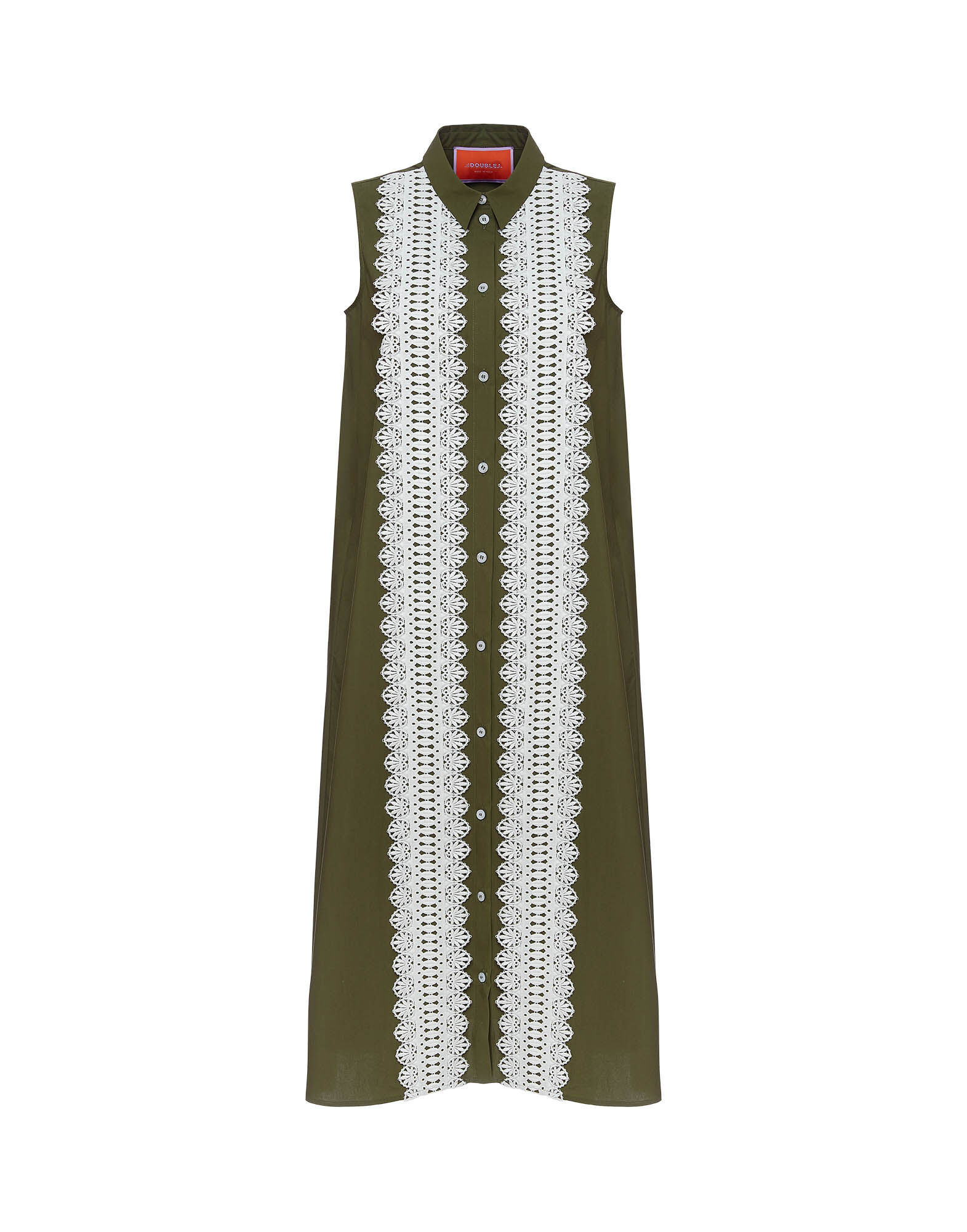 La DoubleJ Tootsie Dress Solid Camouflage DRE0735COT043SOLIDGR08