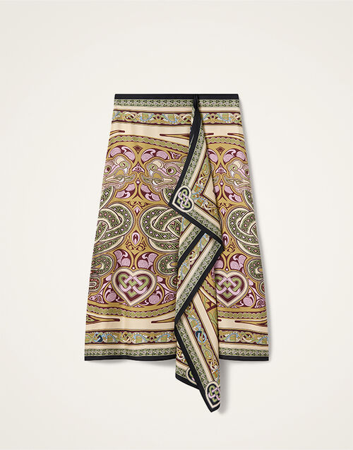 La DoubleJ Scarf Skirt Kells Plac&eacute;e Light Green SKI0160SIL006KEL03GR01