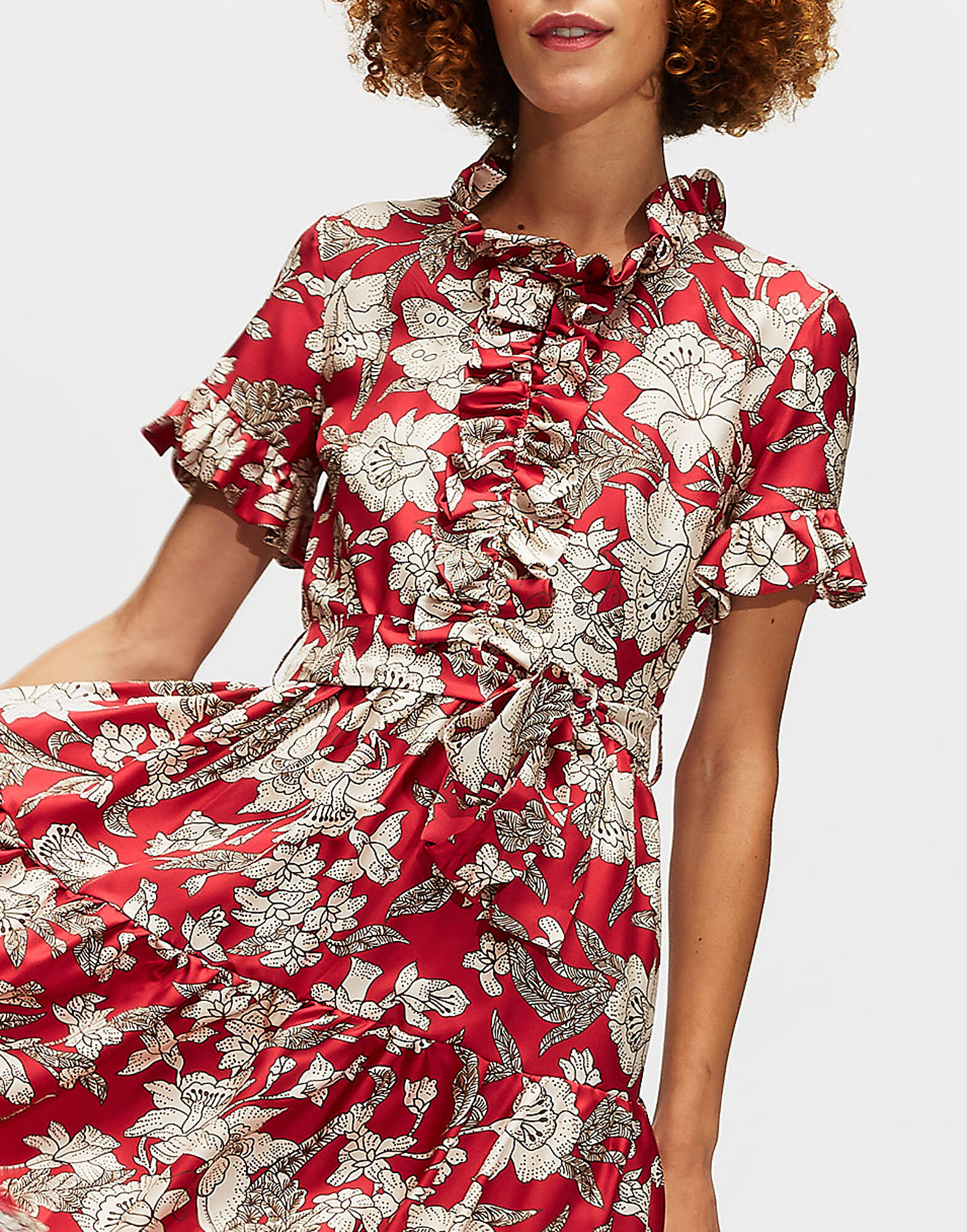 LaDoubleJ Long and Sassy Dress Lilium DRE0017SIL001LIL0001