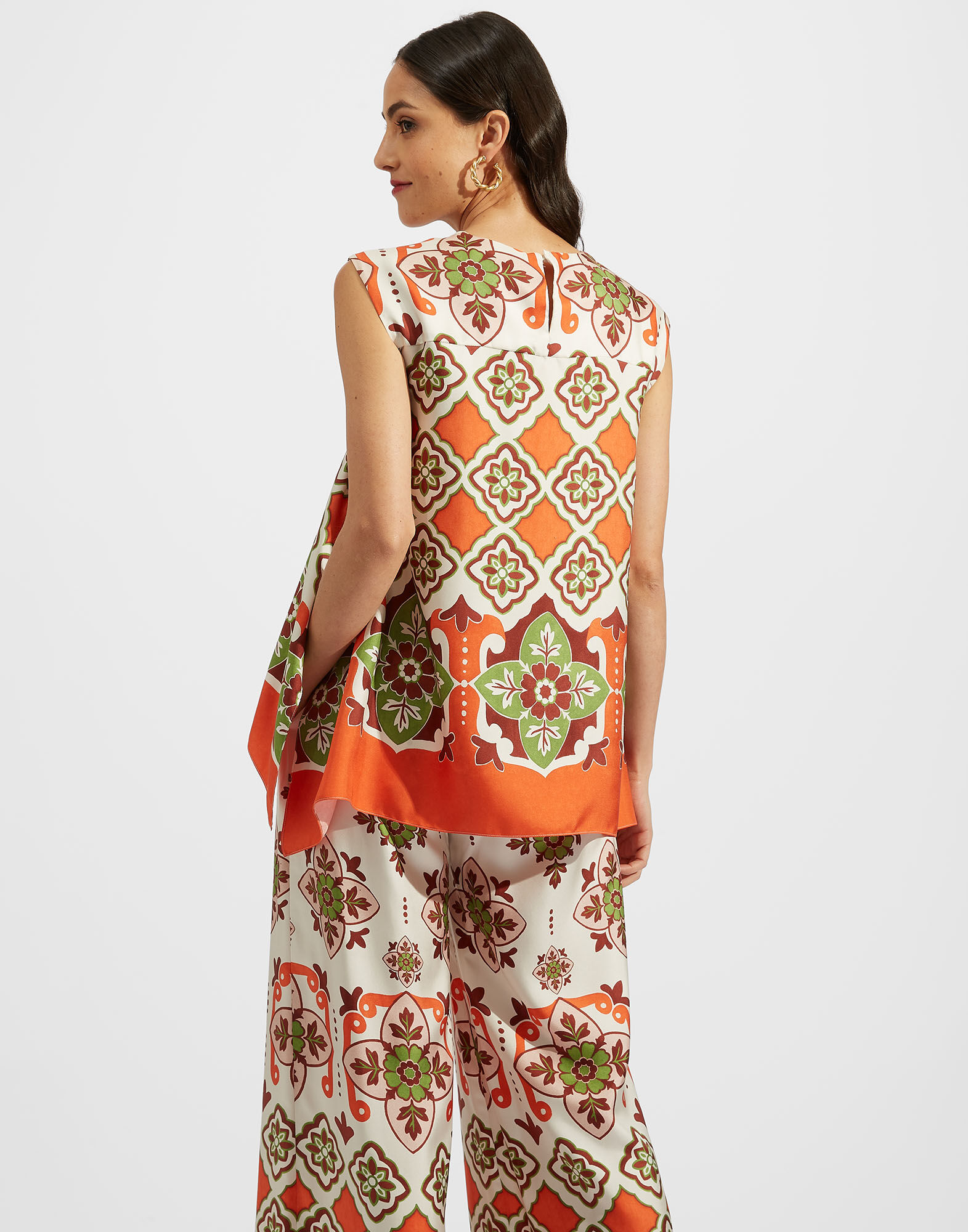 La DoubleJ San Carlo Top Partenope Plac&eacute;e TOP0092SIL001PRT01OR02