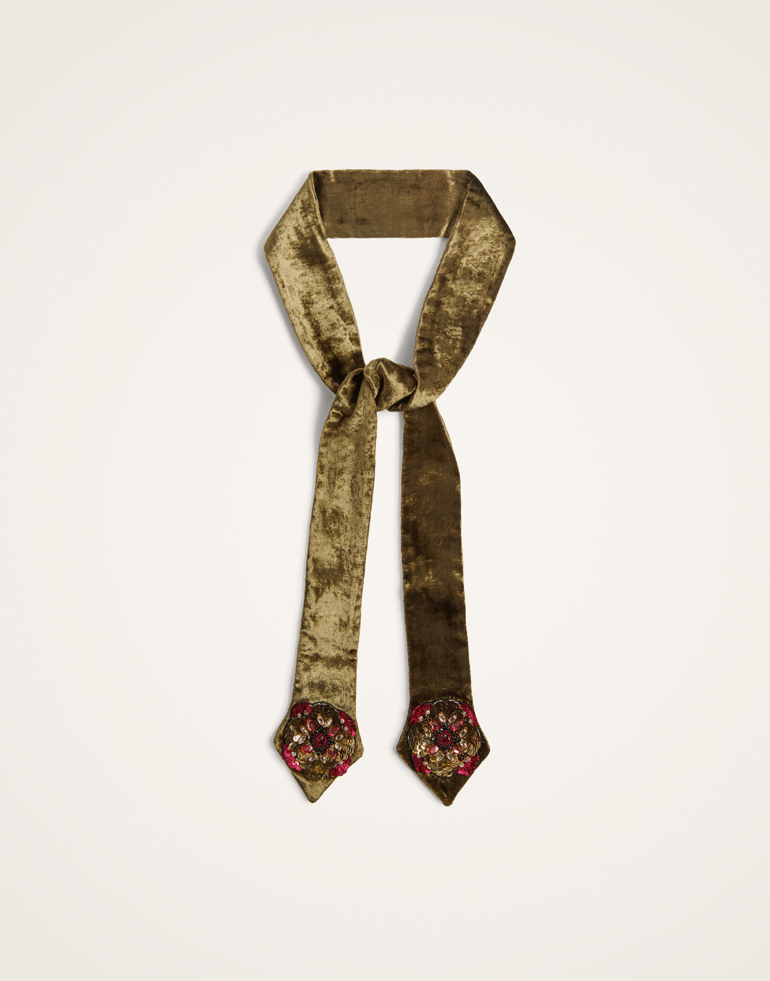 La DoubleJ Ella 2-Ways Stole Solid Military Green HEB0024VEL015NUC05GR12