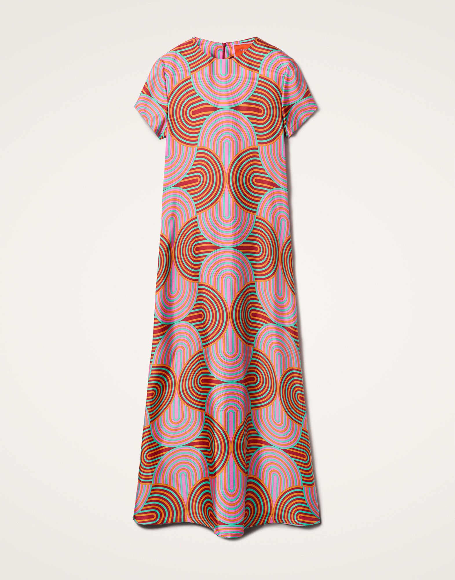 La DoubleJ Swing Dress Slinky Rosso DRE0001SIL001SLI0002