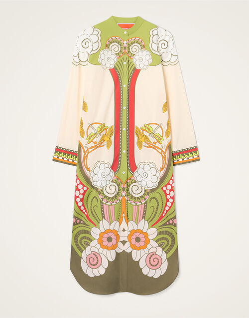 La DoubleJ Sundowner Tunic Ambrosia Plac&eacute;e Ivory DRE0924COT015AMB03WH04