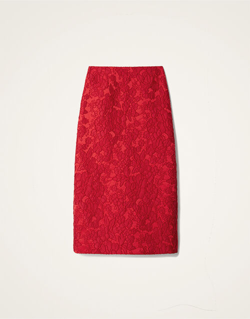 La DoubleJ Pencil Skirt Peony Red SKI0011JCQ111PEO04RE01