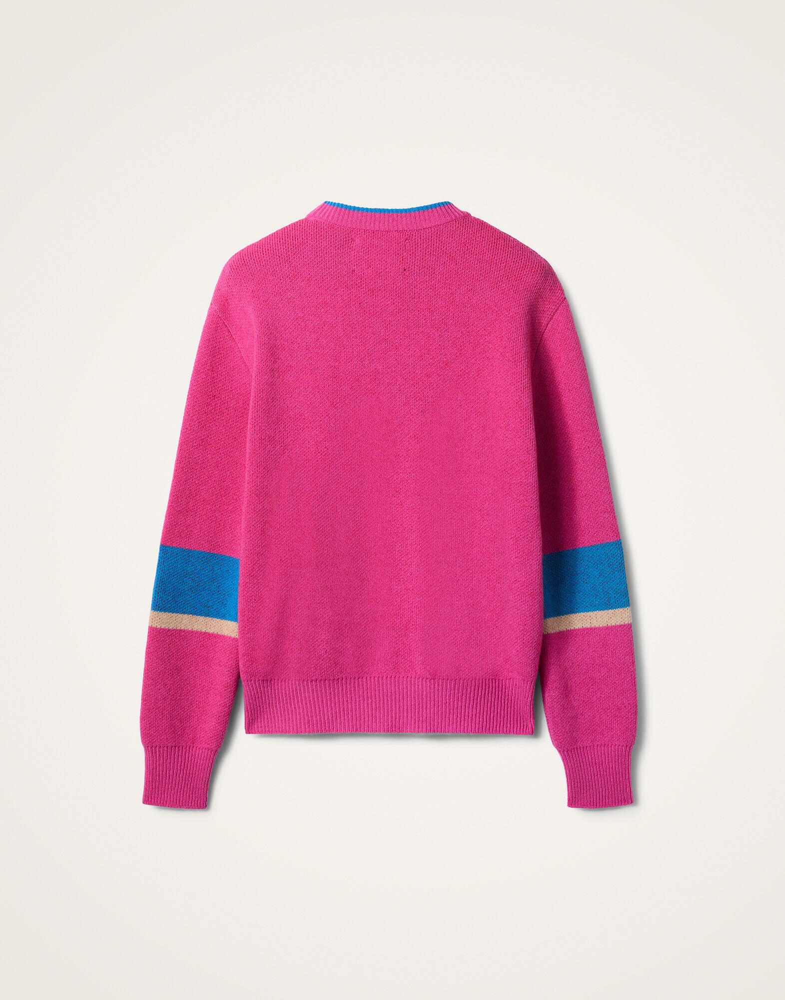 La DoubleJ Joy Sweater Color Block Pink & Red PUL0248KNI156VA353PI01