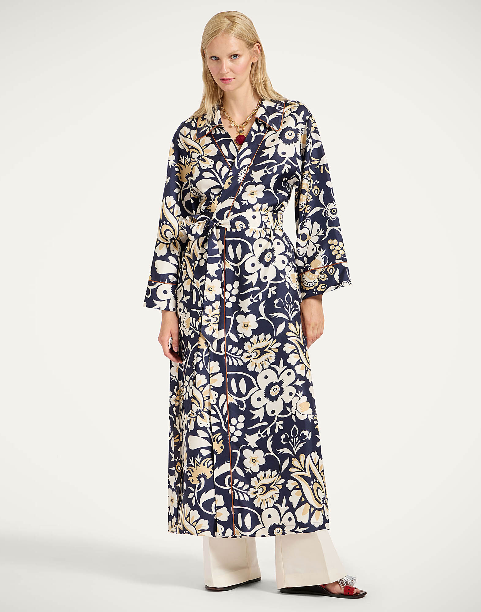 La DoubleJ Midnight Dress Selva Blue DRE0819SIL001SEL06BU03