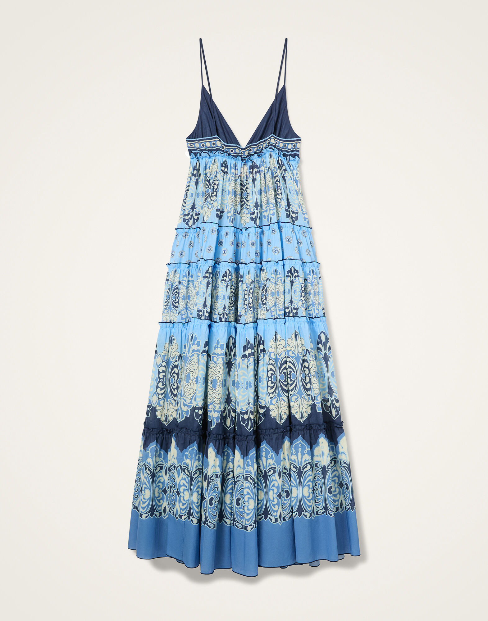 La DoubleJ Nymph Dress Cocoon Plac&eacute;e Blue DRE1105COT093COC02BU03