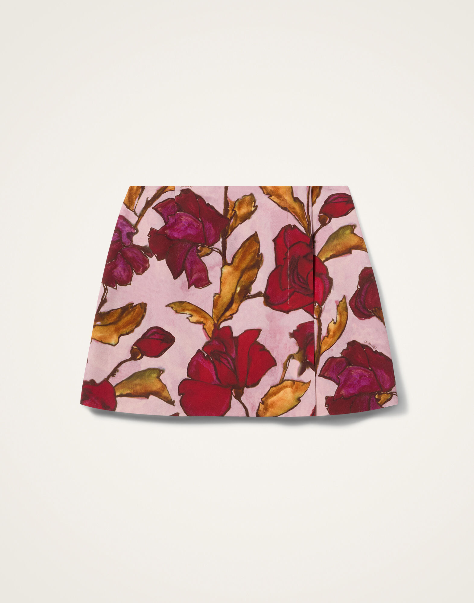 La DoubleJ Mini Foulard Skirt French Kiss Dusty Pink SKI0185SAB001FRK01PI10