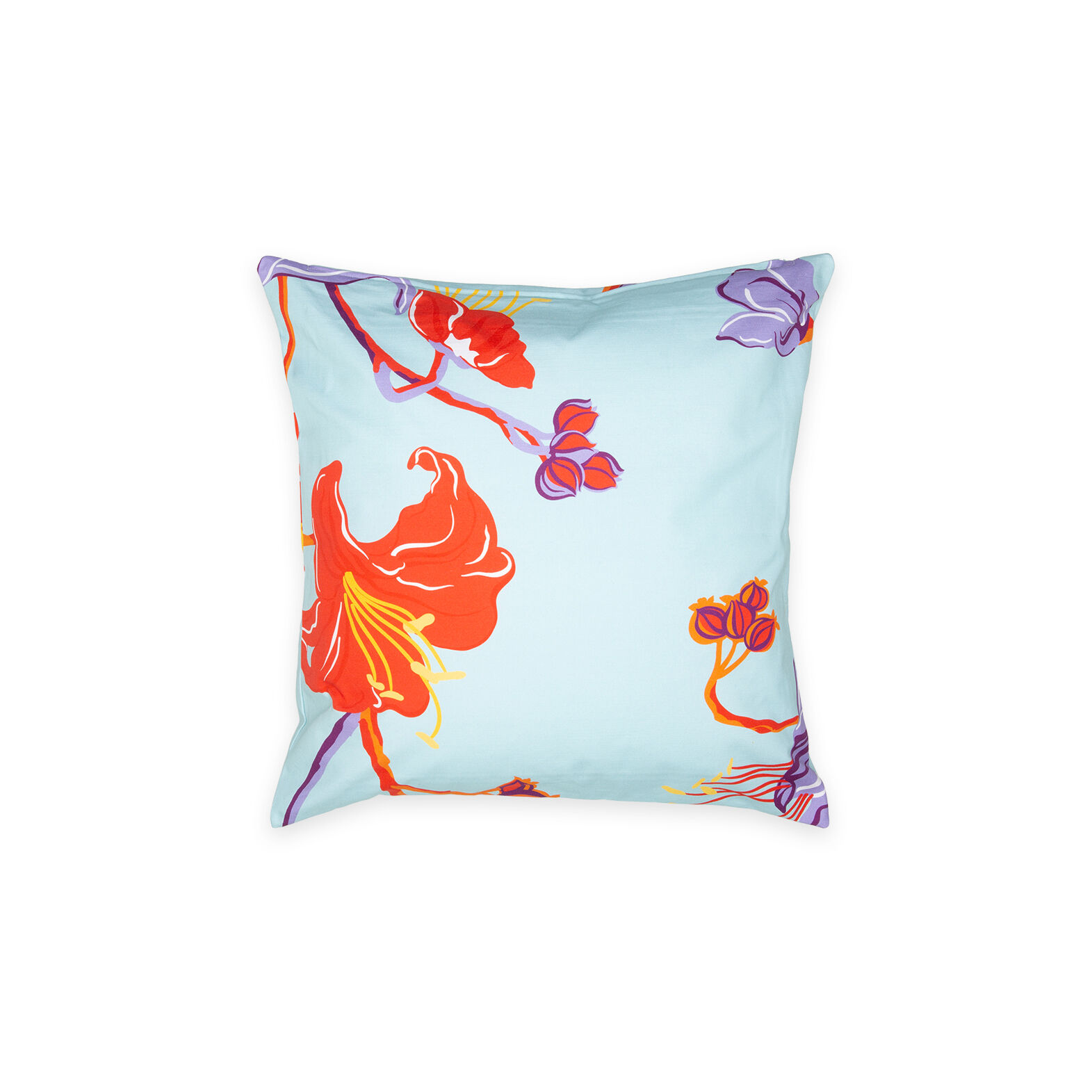 La DoubleJ Cushion Cover Maneater Azzurro CUS0001COT011MAN0005