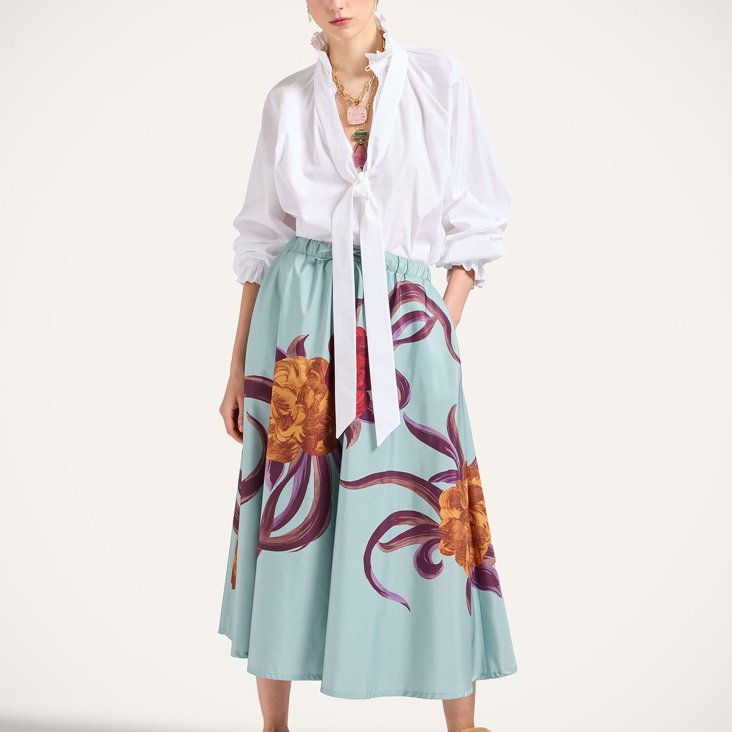 La Double J Drawstring Skirt