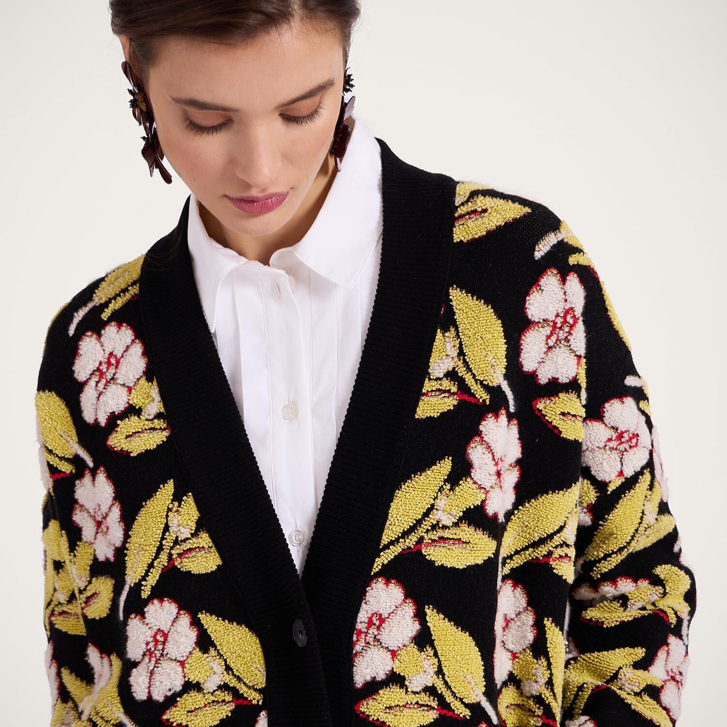 La Doublej Mayfair Cardigan In Mayfair Black