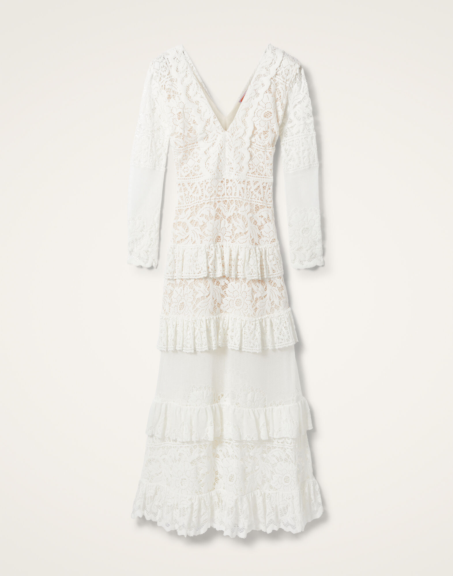 La DoubleJ Footloose Lacey Dress White DRE0626EMB028SOLIDWH01