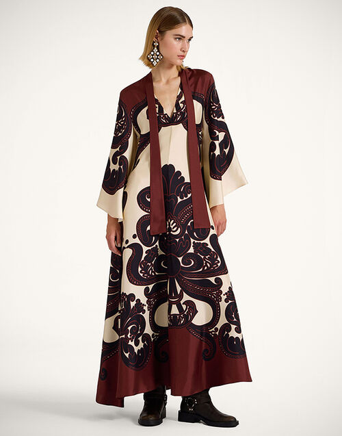 La DoubleJ Magnifico Dress Corsini Placée Cream DRE0232SIL006INI02WH03