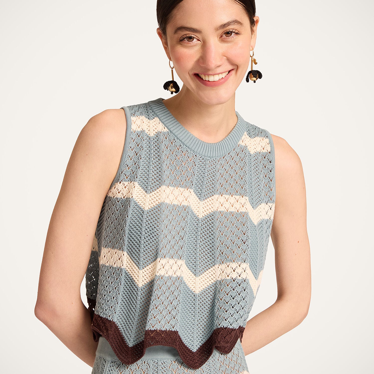 La Double J Chevron Top