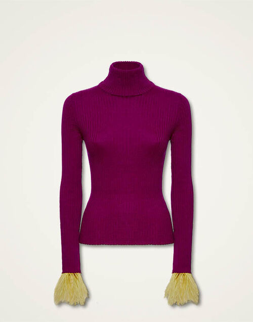 La DoubleJ High Kick Top Purple PUL0167KNI100VA218PU01