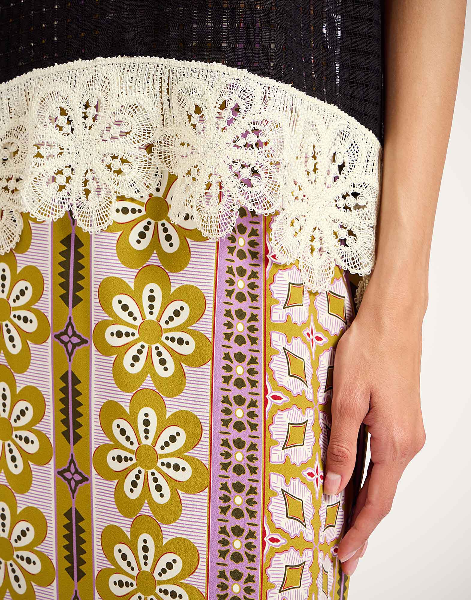 La DoubleJ Pencil Skirt Pagoda Plac&eacute;e Pink SKI0022VIS011PAG01PI01