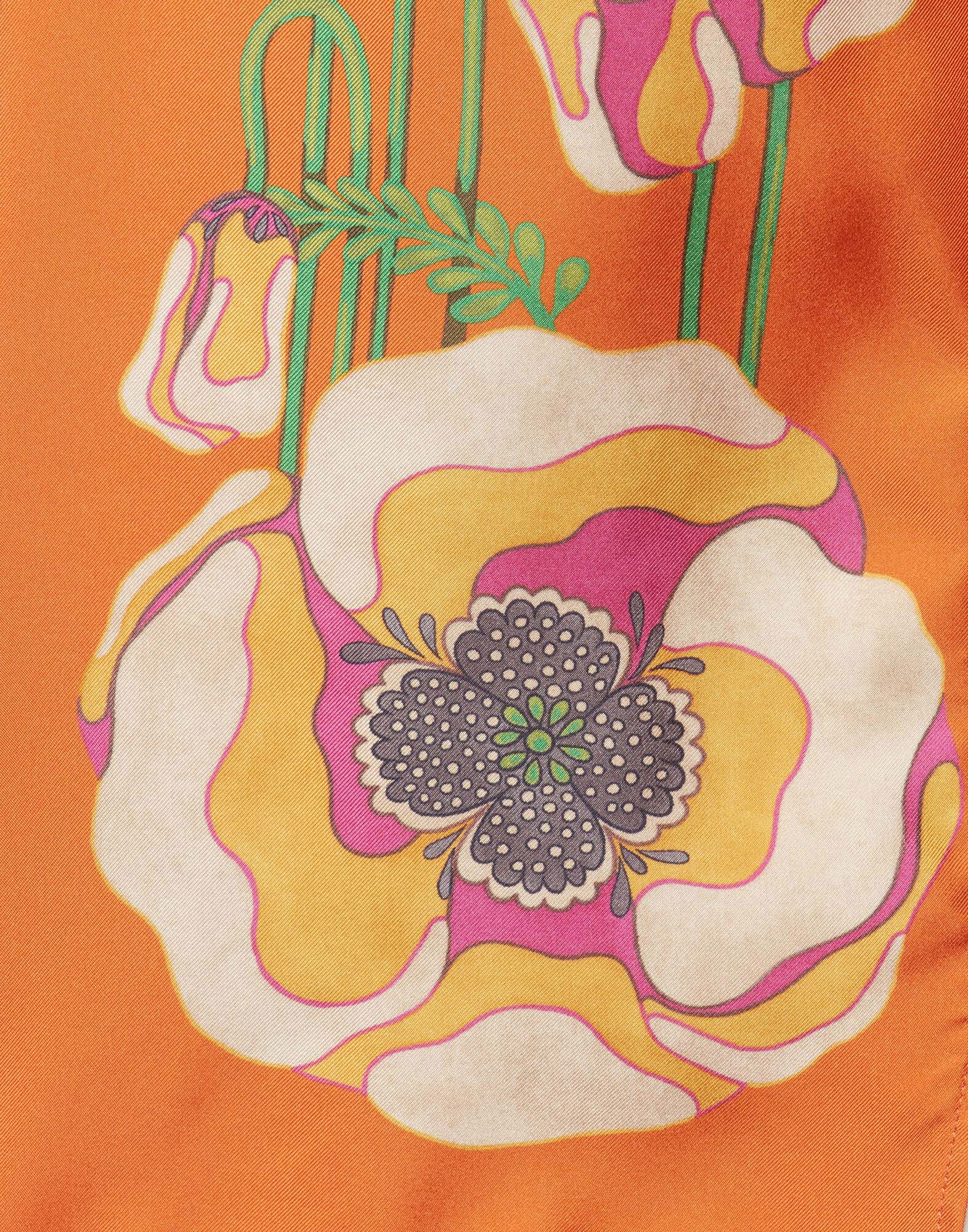 La DoubleJ Boy Shirt Poppies Orange Plac&eacute;e SHI0040SIL006PPP0005