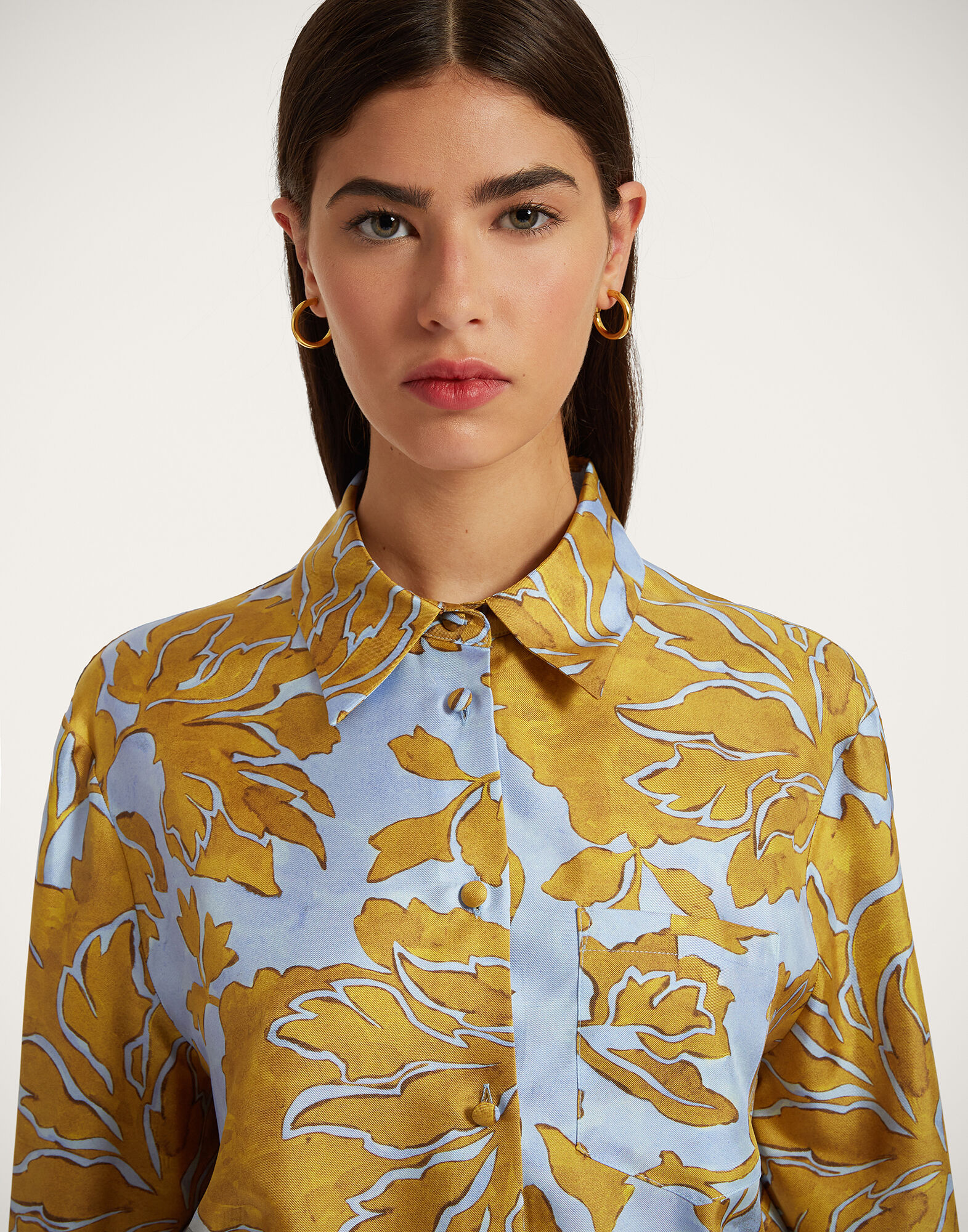 Boy Shirt in Tangle Light Blue for Women | La DoubleJ US