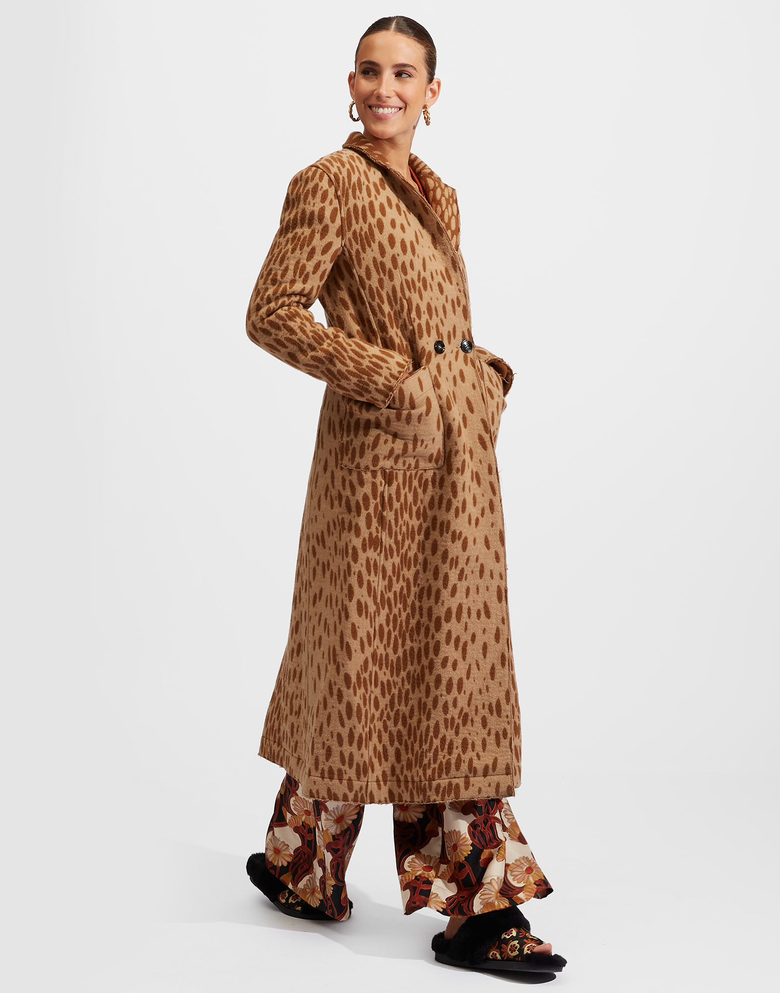 La DoubleJ Duster Coat Cammello/Marrone JAC0013WOL009MUL0051