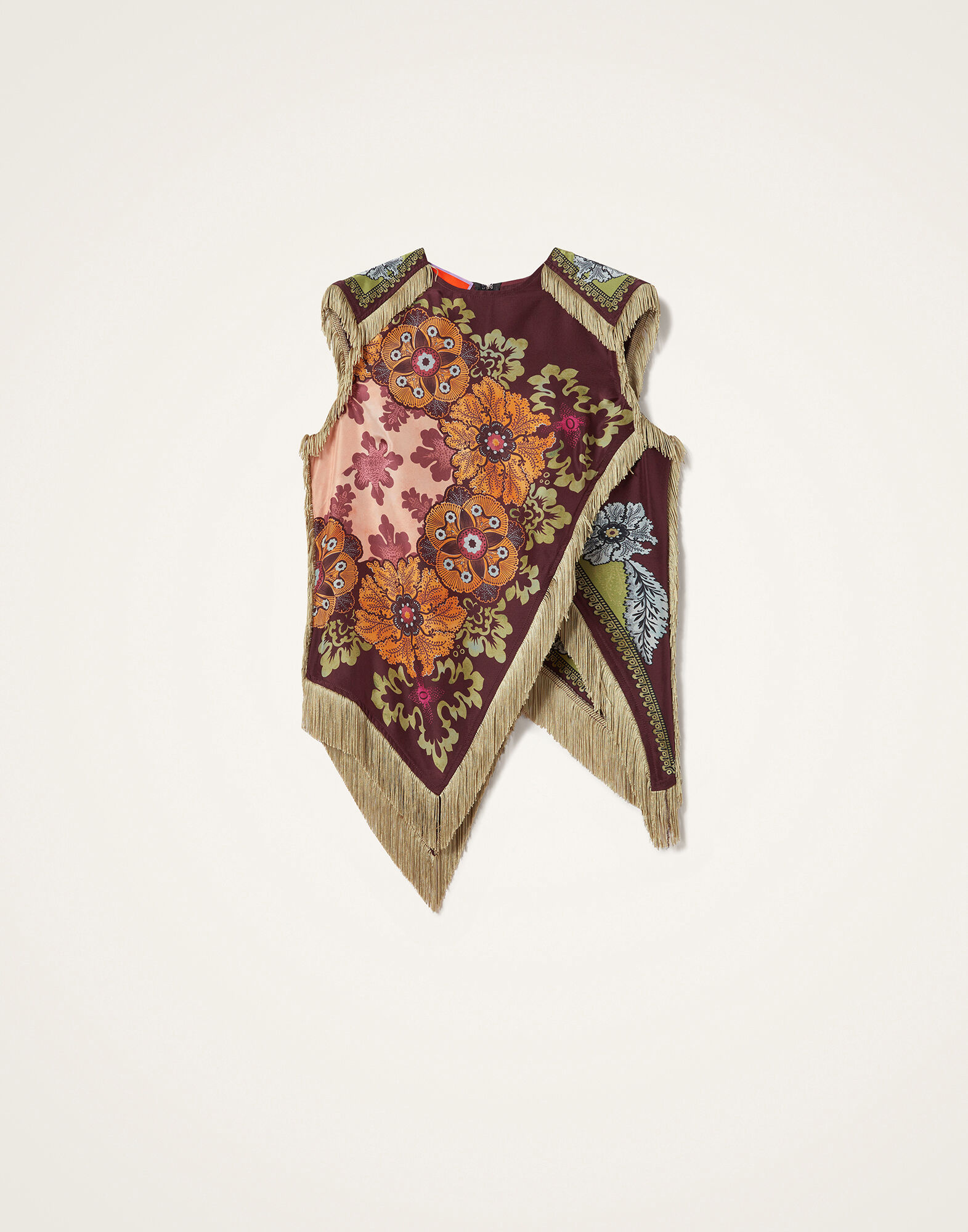 La DoubleJ Scarf Top Bounty Plac&eacute;e Burgundy TOP0160SIL009BOU01RE07