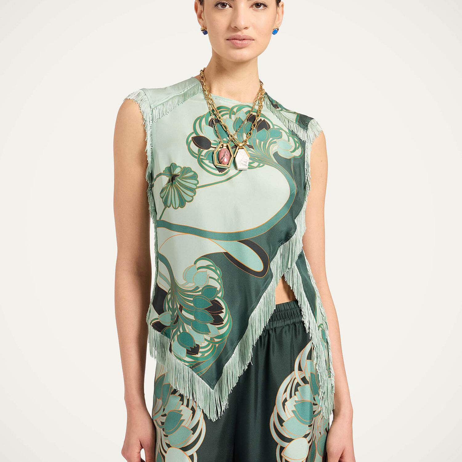 La Double J Scarf Top