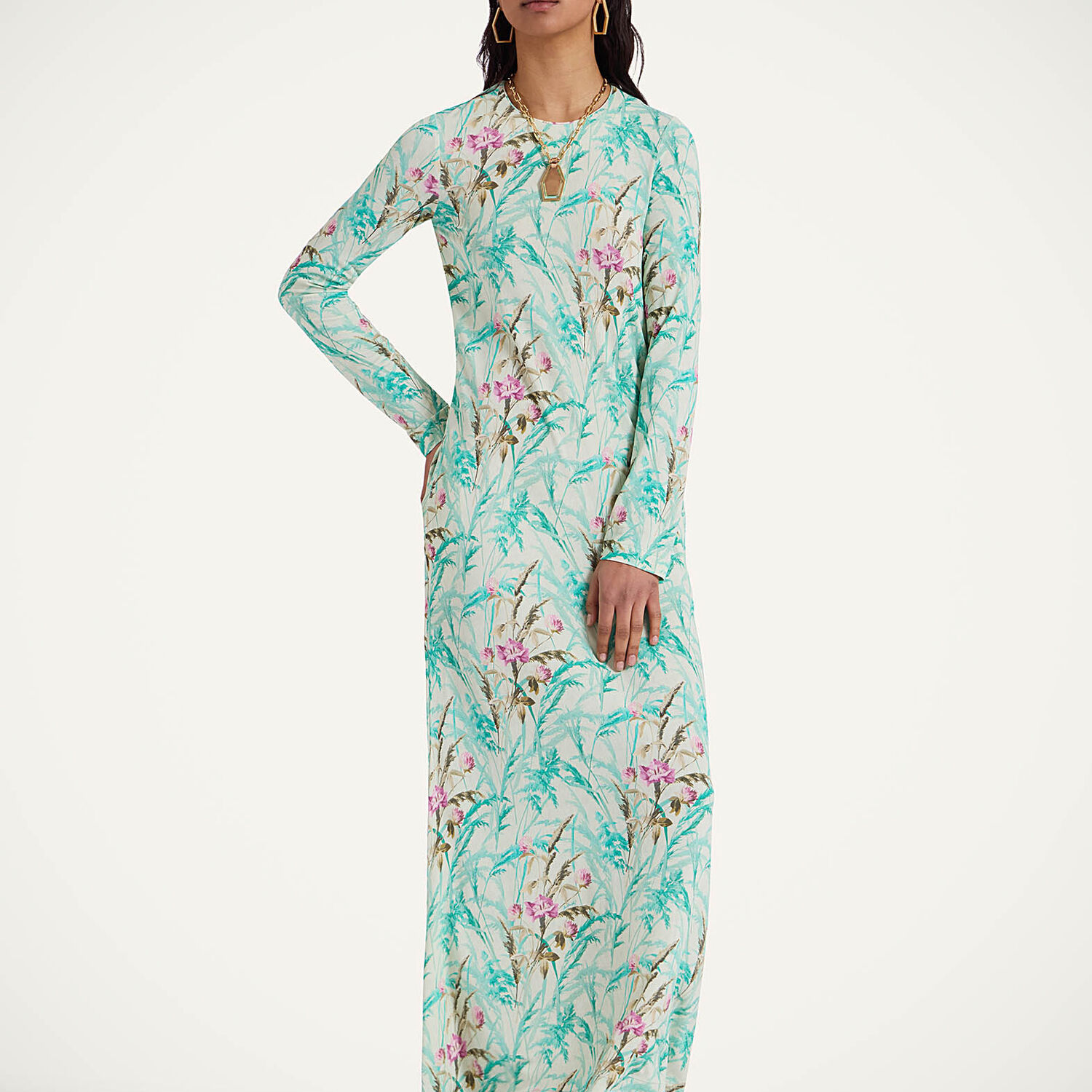 La Double J Long Sleeve Swing Dress