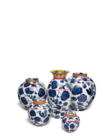 La DoubleJ Amphora Vase Wildbird Blu VAS0001CER001CER0001