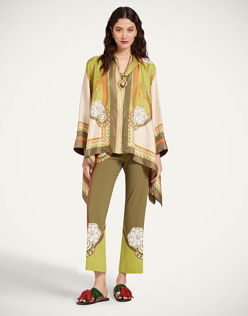 La DoubleJ Stretch Pants Ambrosia Plac&eacute;e Green TRO0054VIS011AMB03GR02