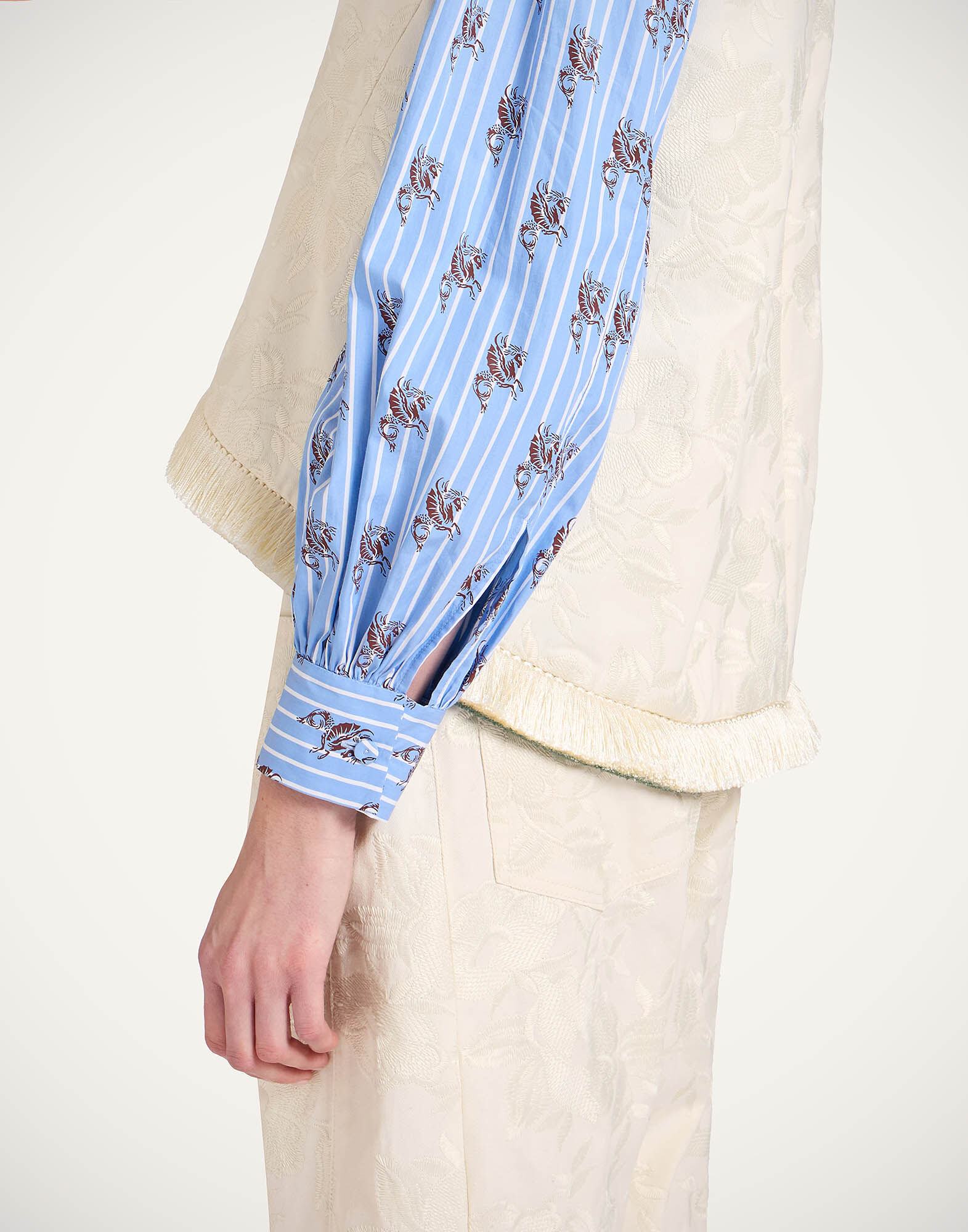 La DoubleJ La Scala Top Solid Ecru TOP0183COT086SOLIDBR05