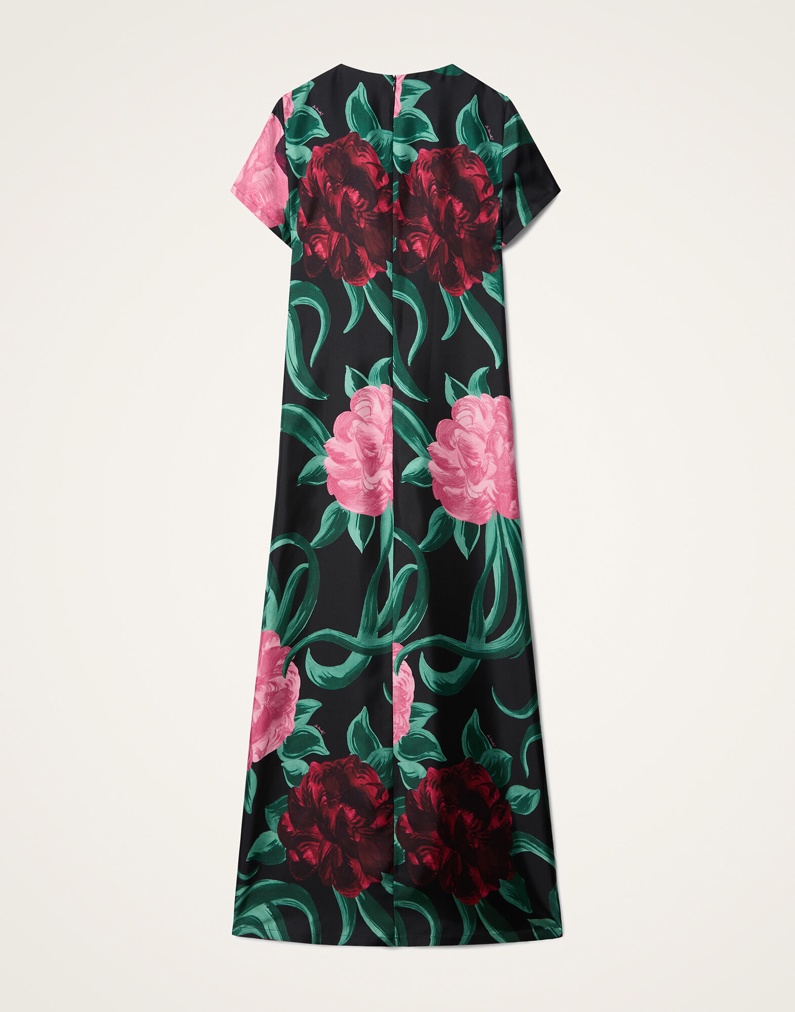 La DoubleJ Swing Dress Peony Black DRE0001SIL001PEO05BL01