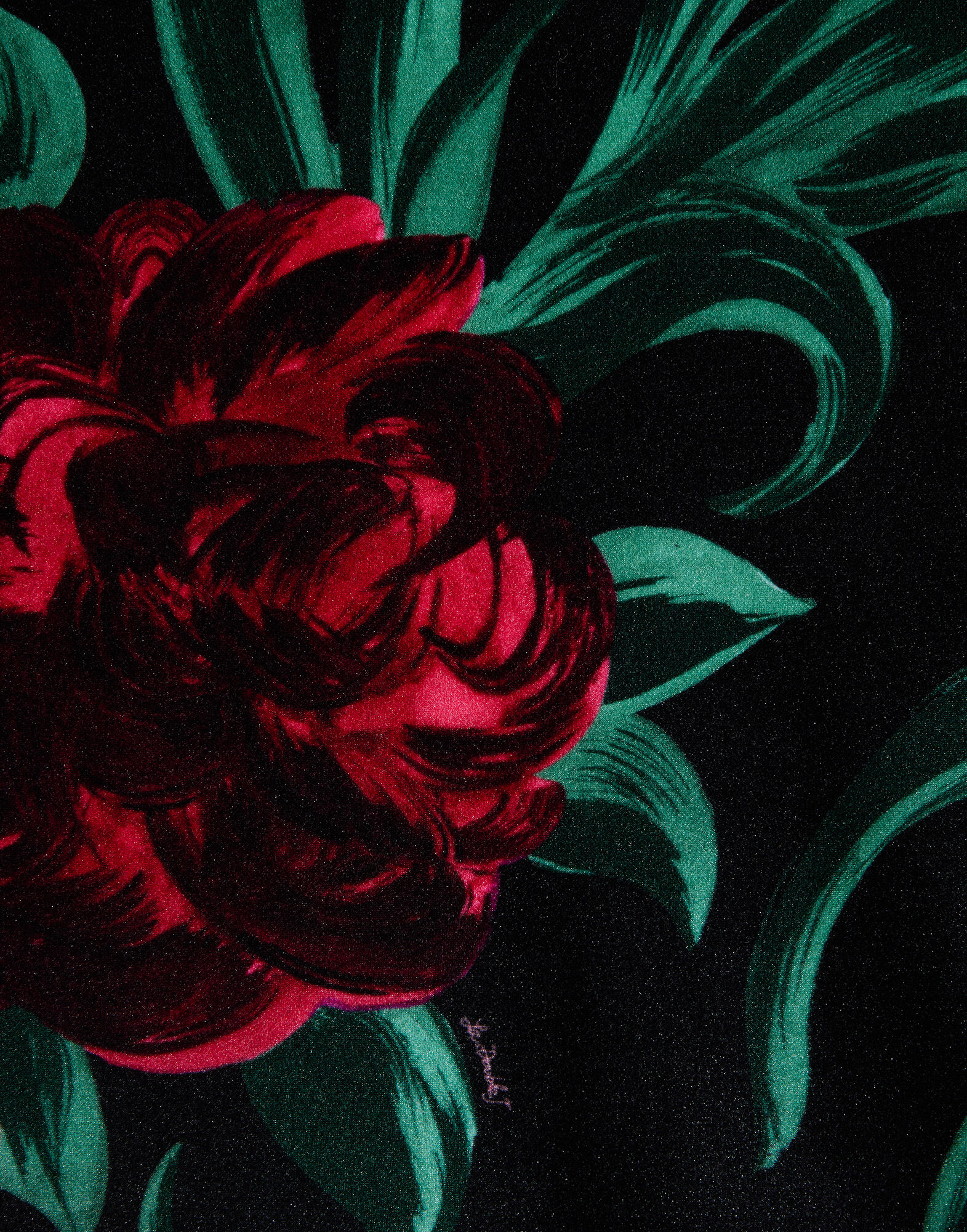 La DoubleJ Turtleneck Peony Black TOP0146VEL006PEO05BL01