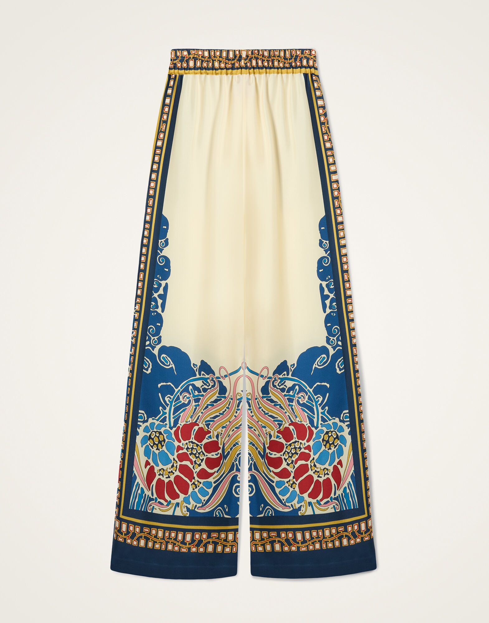 La DoubleJ Palazzo Pants Lemuria Plac&eacute;e Blue TRO0026SIL006LEM02BU03