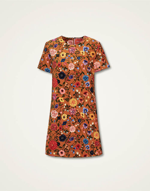 La DoubleJ Mini Swing Dress Botticelli Rust DRE0658VEL001CEL01OR04