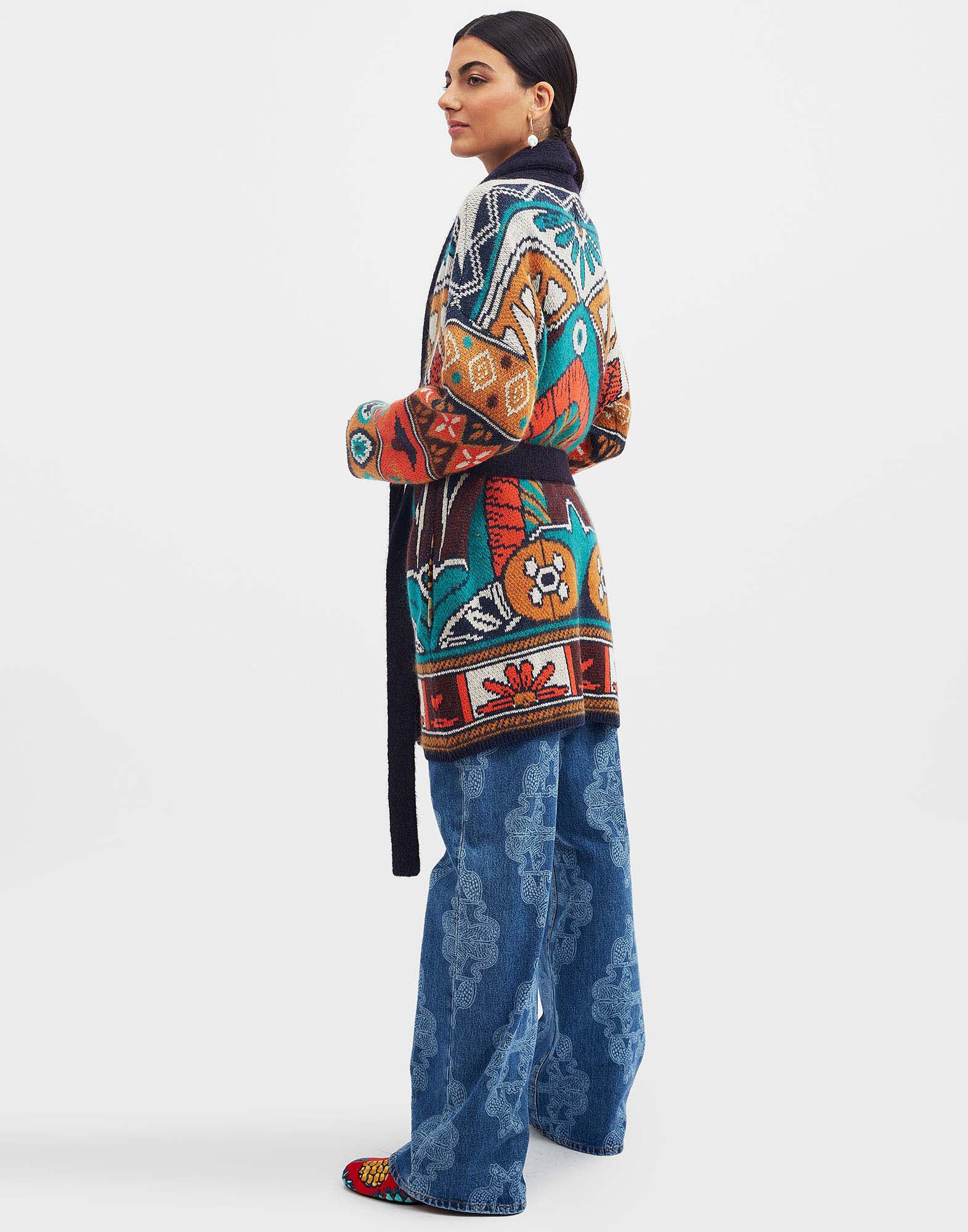 La DoubleJ Philae Cardigan Philae Plac&eacute;e PUL0164KNI089VA191MU01