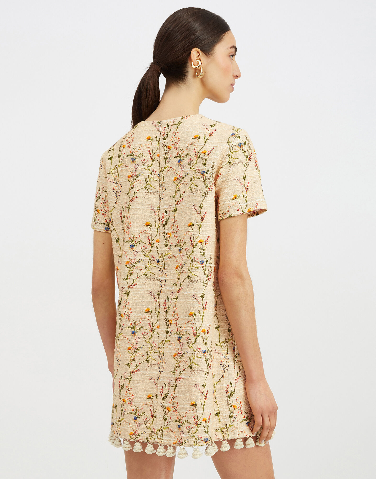 Embroidered Swing Dress