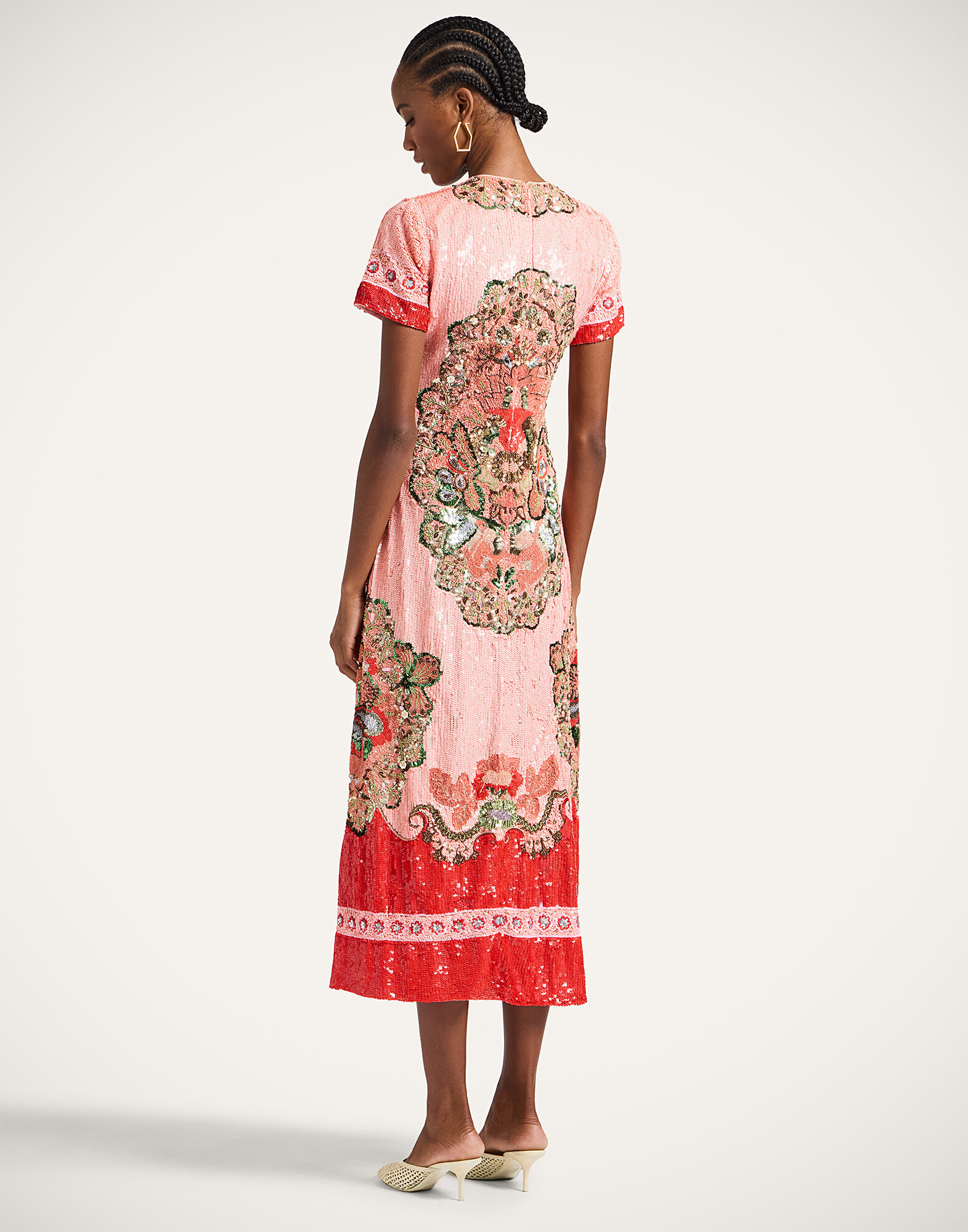 La DoubleJ Super  Swing Dress Cornucopia Pink DRE1014PAI015CRN04PI11