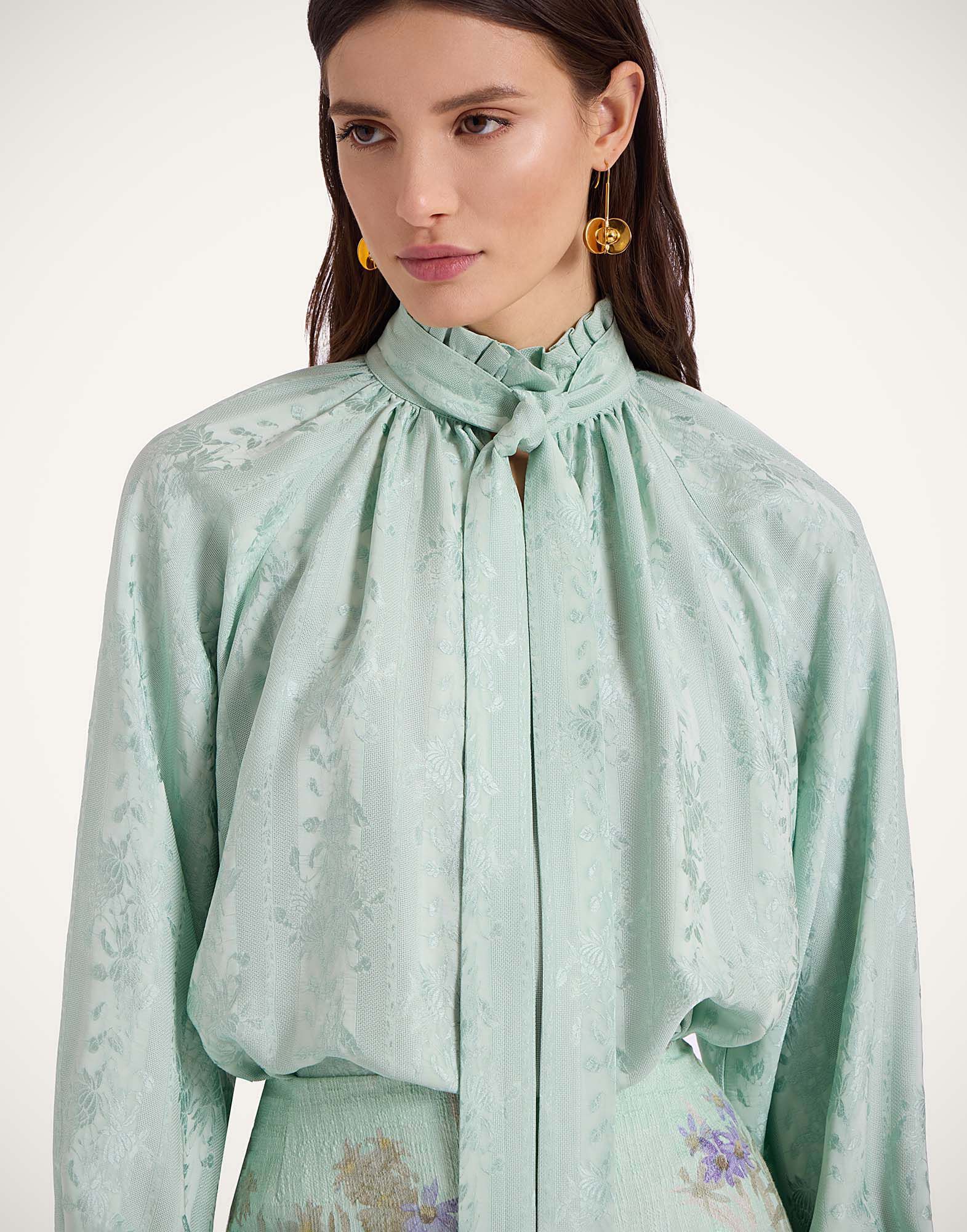 La DoubleJ Cerere Blouse Pekin Mint SHI0132JCQ107PEK01GR11