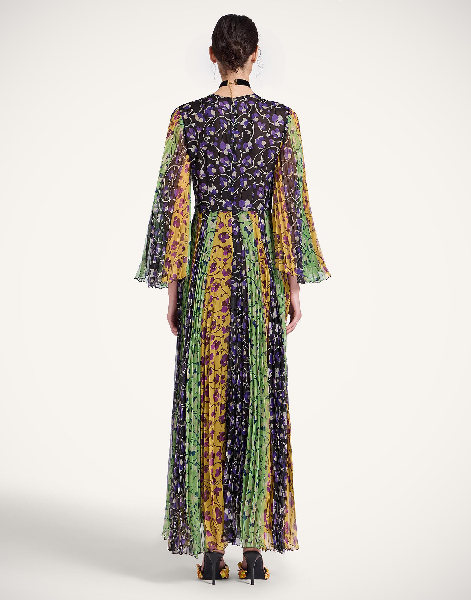 La DoubleJ The Angel Dress Honeysuckle Tricolor Plac&eacute;e Yellow DRE0805CHF004HNY04YE02