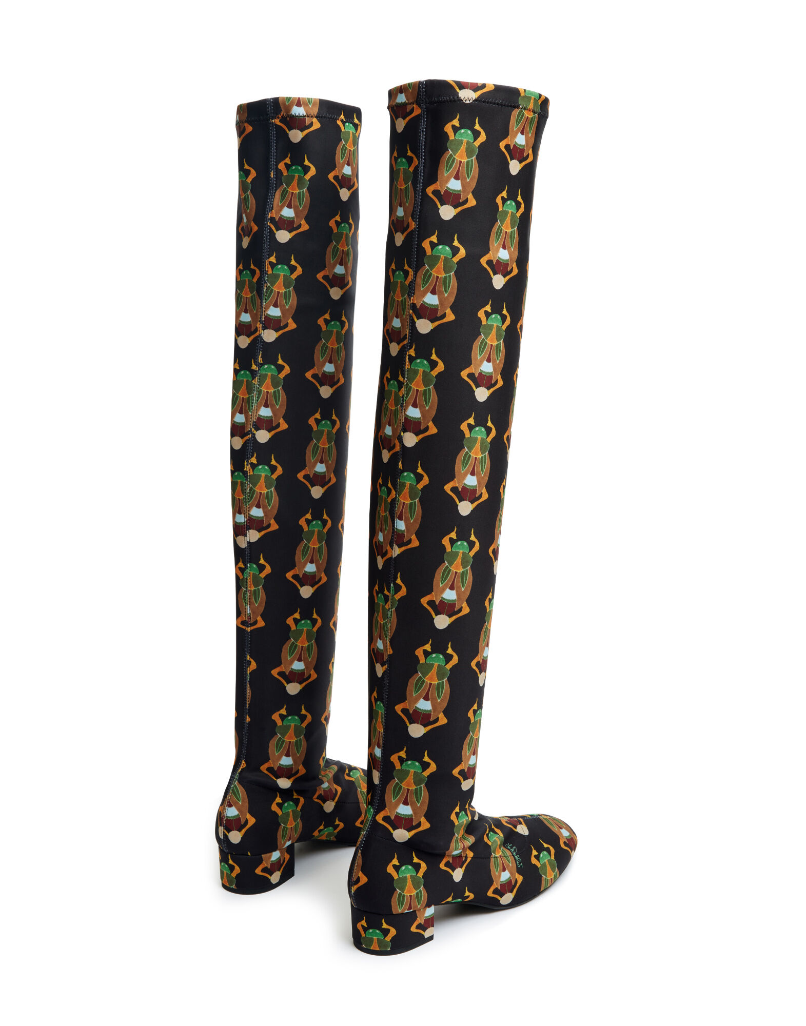 La DoubleJ Edie High Boots Scarab Black SHO0089LYC005SCA01BL01