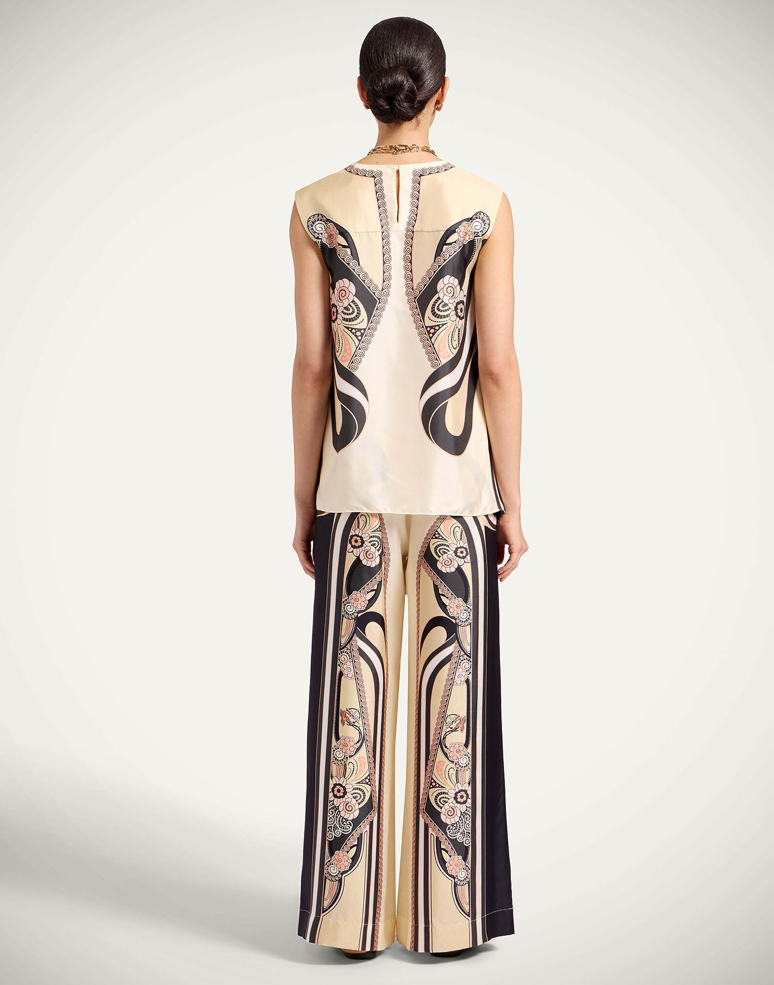 La DoubleJ Palazzo Pants Ambrosia Plac&eacute;e Pale Pink TRO0026SIL006AMB03PI02