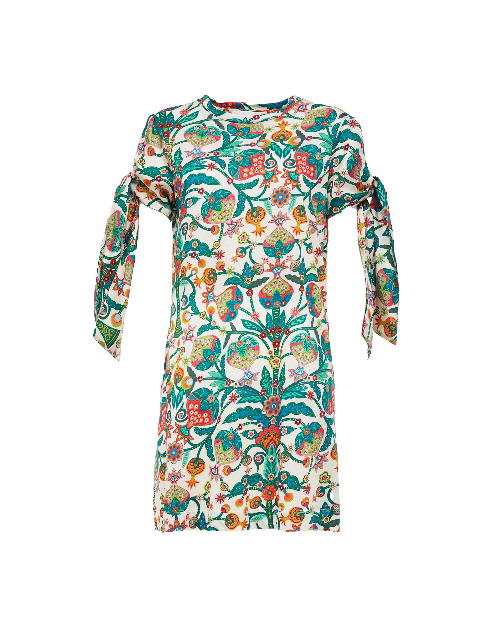 LaDoubleJ Tie Dress Tree Of Life Bianco DRE0241JER002TFL0001