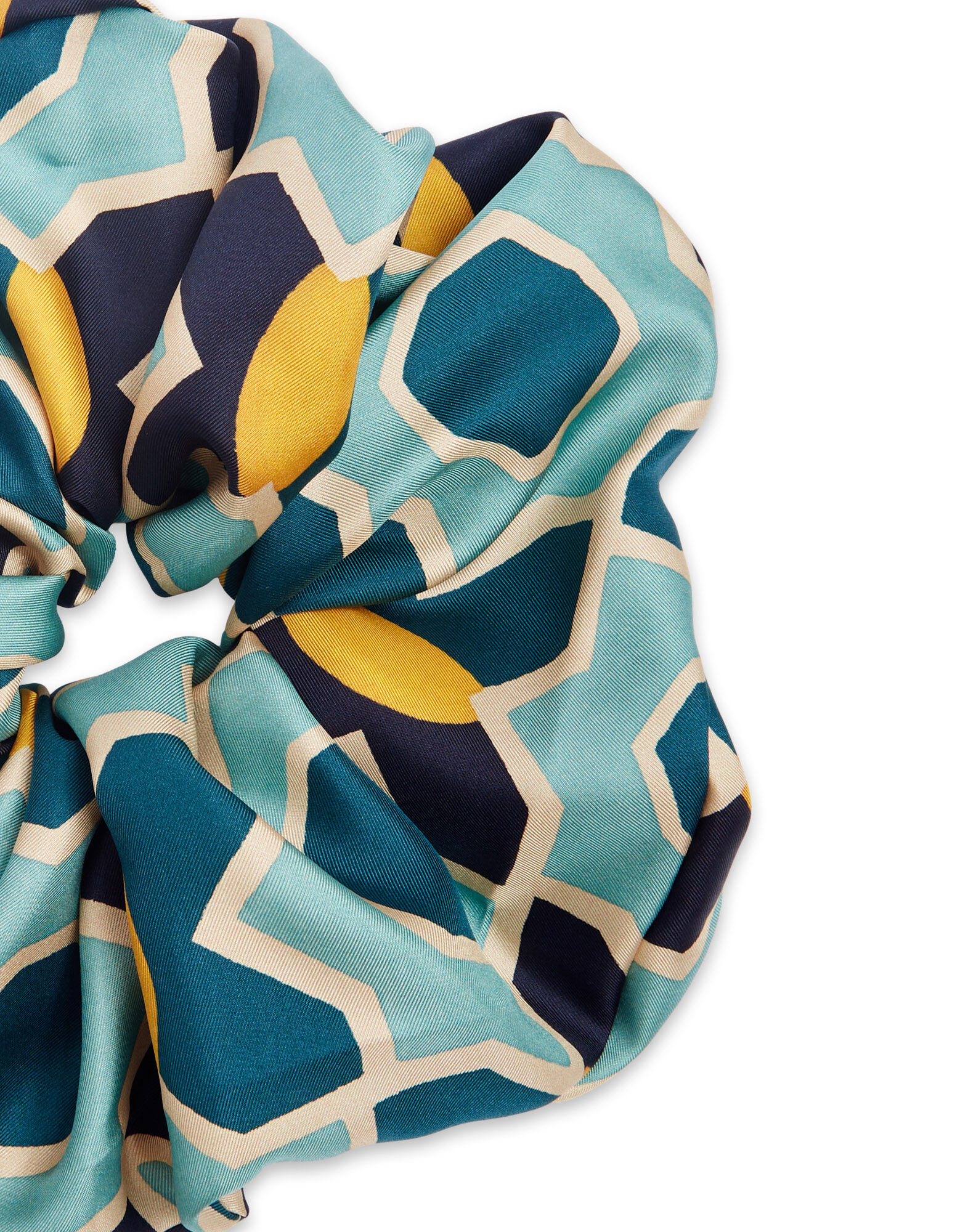 La DoubleJ Giga Scrunchie Plaza Light Blue SCR0003SIL001PLA01BU01