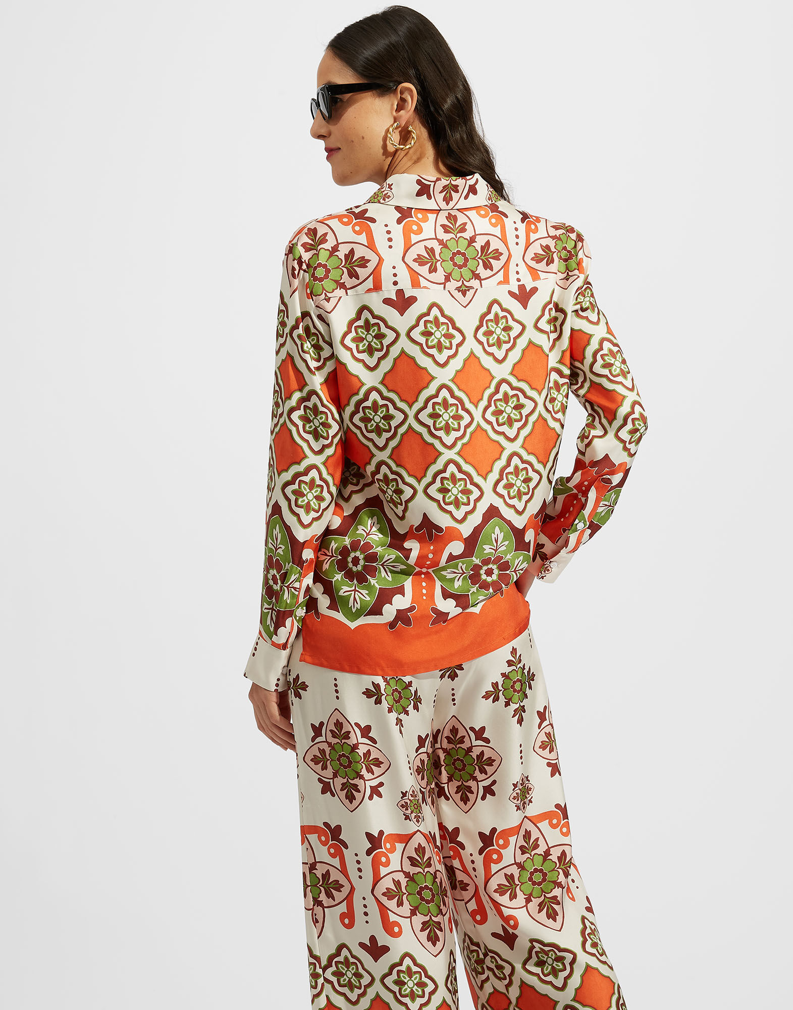 La DoubleJ Boy Shirt Partenope Plac&eacute;e SHI0001SIL001PRT01OR02