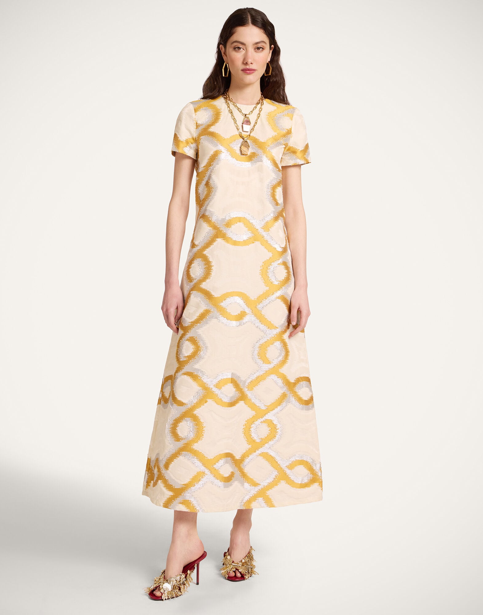 La DoubleJ Swing Dress Tackle Gold DRE0001JCQ081TAC03YE05
