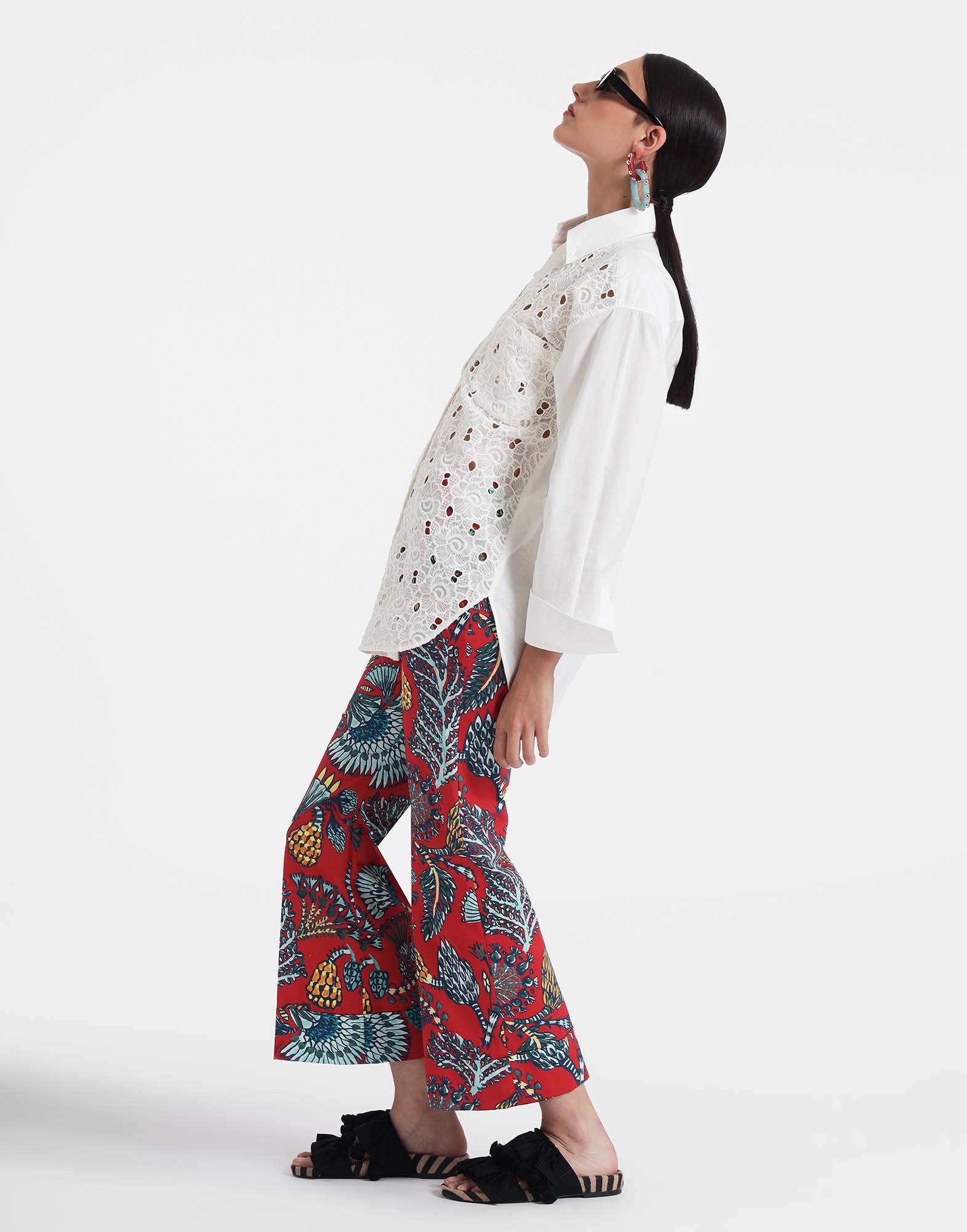 La DoubleJ Hendrix Pants Sicomore Red TRO0014COT006SIC01RE01